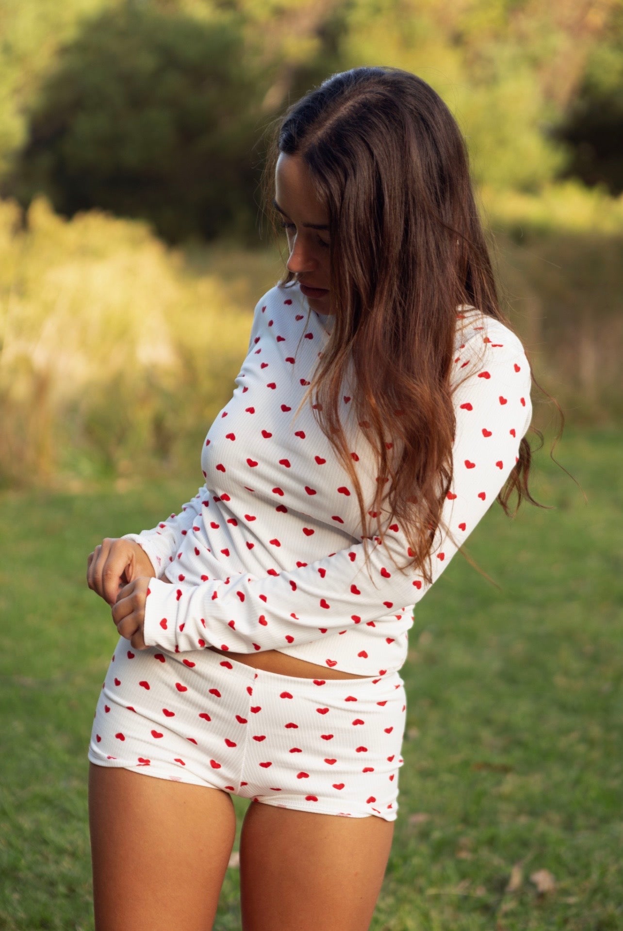 PIJAMA CORAZONES INVIERNO